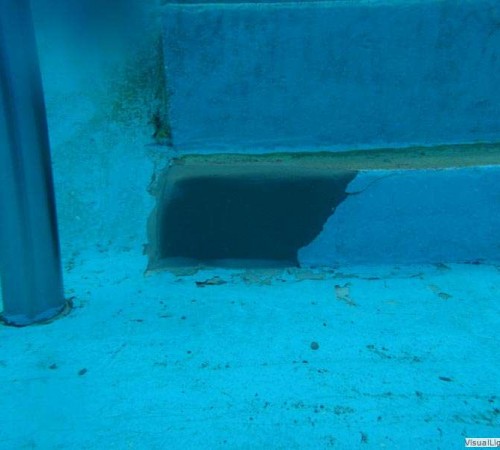 Nood betonreparatie trap buitenbad Orka zwembadreparatie