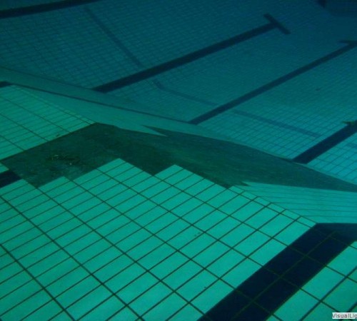 Tegelreparatie schuine wand duiklkuil Orka zwembadreparatie